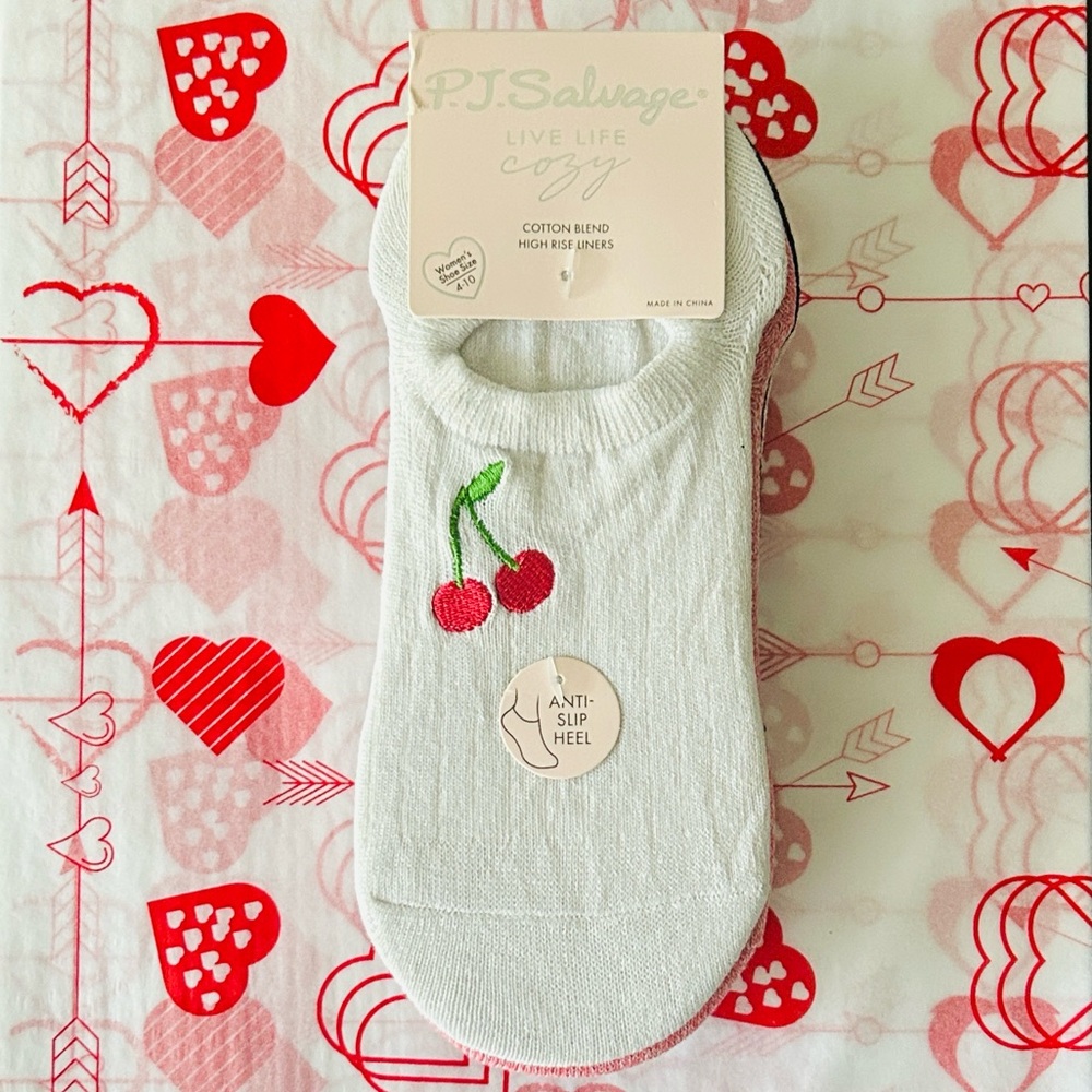 🍒 PJ Salvage No Show Socks 6 Pack NWT - Picture 1 of 9